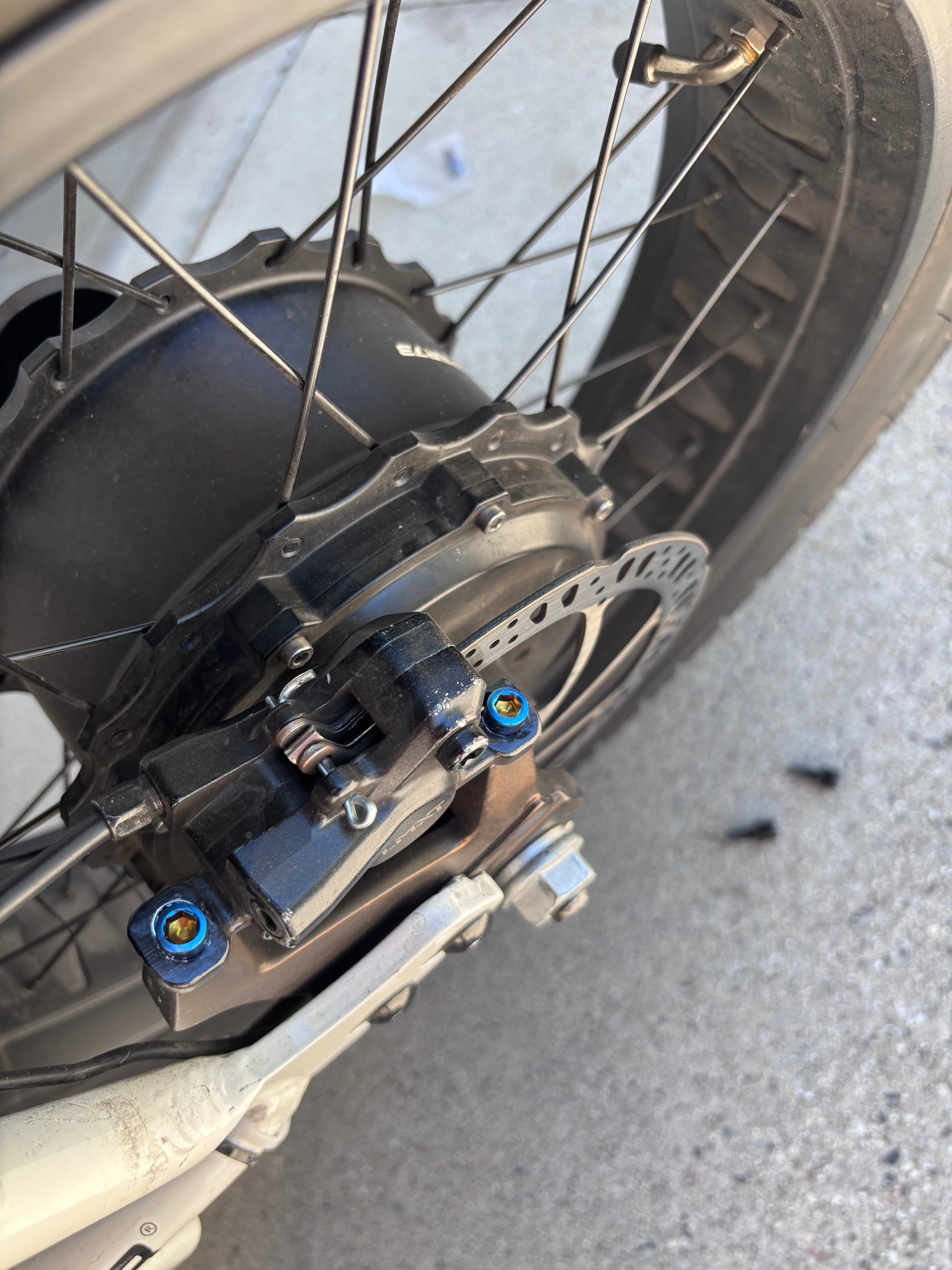 Titanium brake caliper bolts