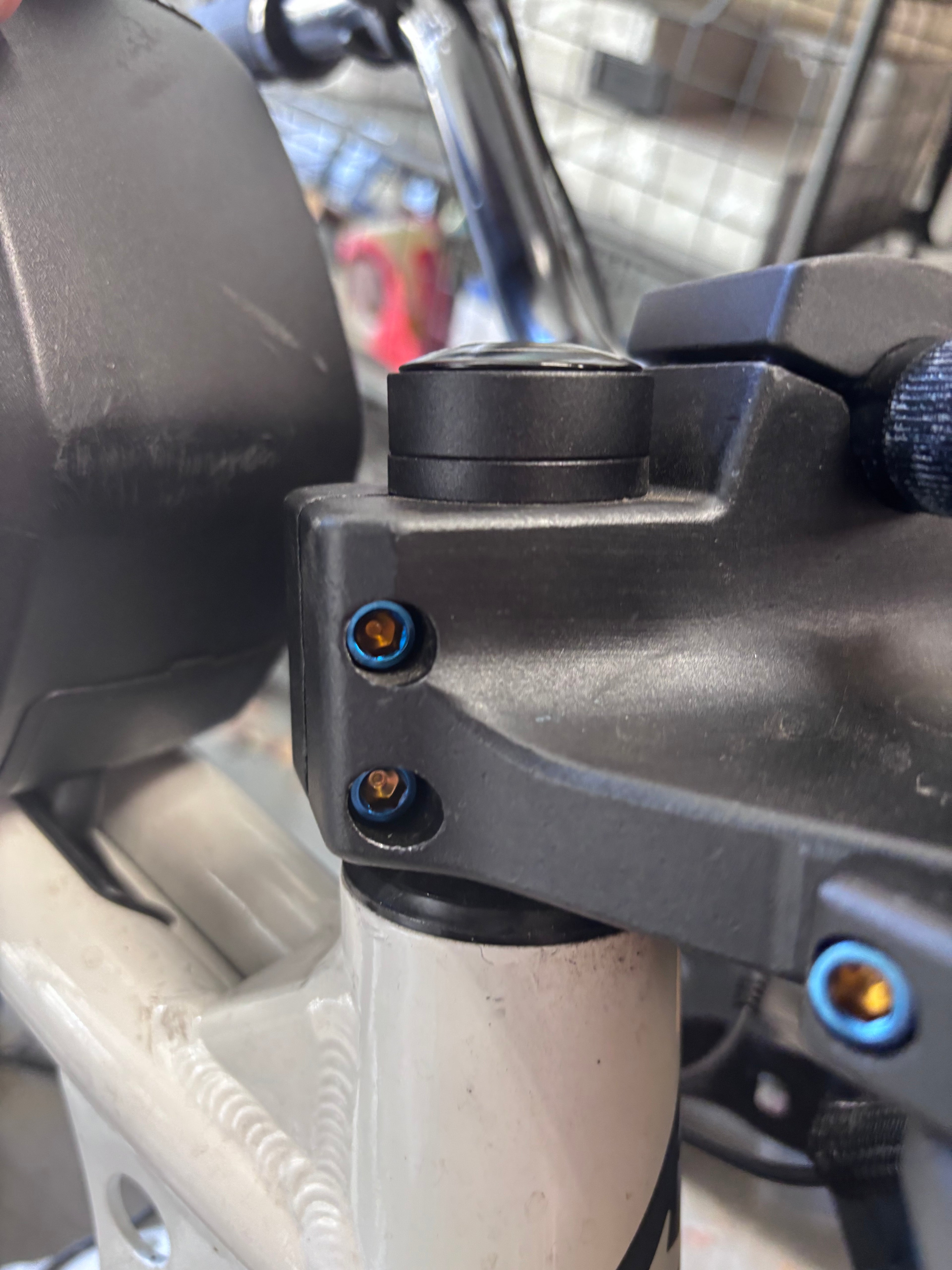 Titanium bolt for super 73 forks